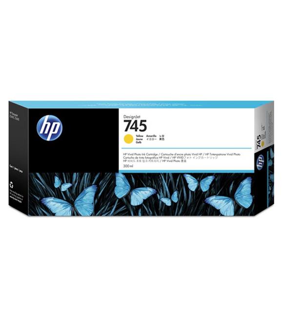 HP 745 Yellow Sarı 300ML Plotter Kartuşu F9K02A