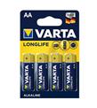 Varta Alkalin Kalem Pil (AA) Long Life Extra 4 LÜ