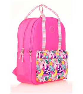 Kaukko Sırt Çantası Double Strıpe Pink K1762