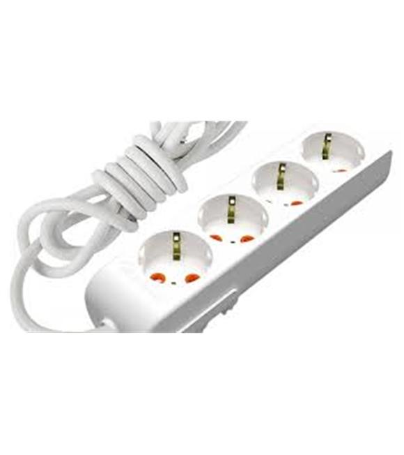 Mutlusan Rı-Tech 4lü Topraklı 1 Metre Grup Priz (001 175 410002 01 00)