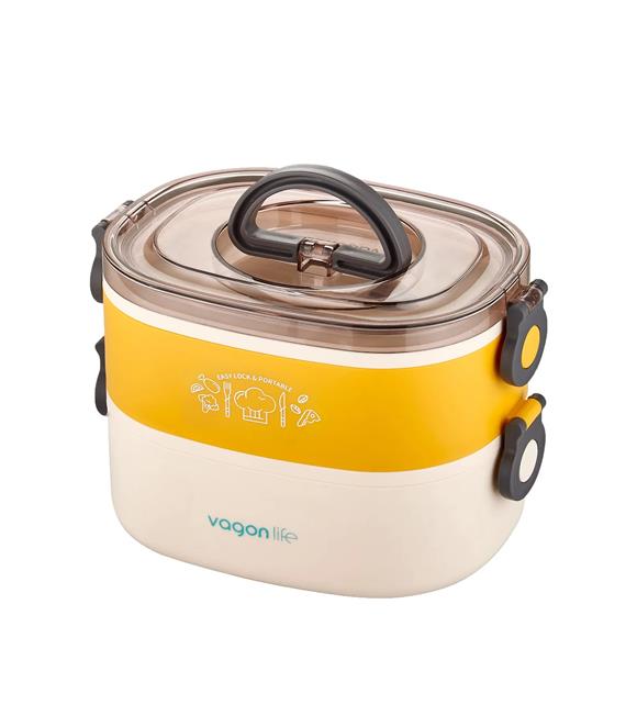Vagonlife BL50251-2 Sarı Çelik Saklama Kabı