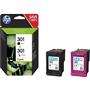 HP 301 Black-Color Siyah-Renkli Multi Paket N9J72AE