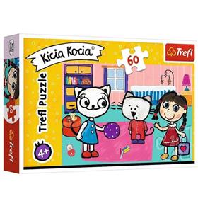 Trefl Puzzle 60 Parça Kıttykıt Wıth Frıends Kicia Kocia 33x22 Cm17343