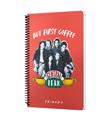 Mabbels Spiralli Defter Friends Central Perk But First Coffee Kırmızı 80 YP 17x24 DFT-388456
