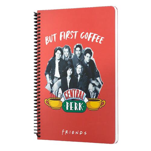Mabbels Spiralli Defter Friends Central Perk But First Coffee Kırmızı 80 YP 17x24 DFT-388456 Okula Dönüş 2026 — Çanta, Defter, Kalem Ve Matara İndirimleri