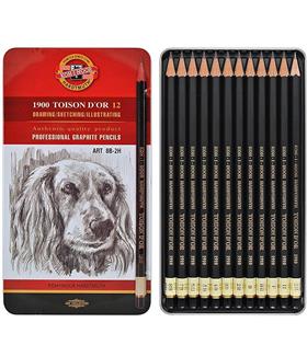 Koh-İ Noor Koh-i Noor Set Of Gaphite Pencils 1912 12 Ofis Ve Kırtasiye