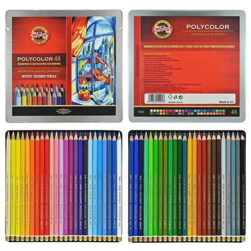 Koh-İ Noor Koh-i Noor Polycolor Kuru Boya Kalemi 48 Renk Set Okula Dönüş Kampanyası Boya Gereçleri
