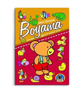 4E Boyama Kitabı Okul Öncesi Dev Boy Karatay Yayınevi Eğitim Gereçleri
