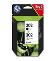 HP 302 Black-Colour Siyah-Renkli Multipack Kartuş X4D37AE