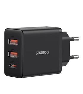 BASEUS P10111402113-00 Cube Hızlı 2U+C 30W Şarj Cihazı Küme Siyahı
