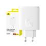 BASEUS P10152301213-00 Cube Pro 2C+U 65W Şarj Cihazı Beyaz