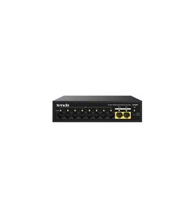 Tenda S110PC 10 Port 8 Port Poe+ 10-100 Mbps + 2 Port Uplink Switch Çelik Kasa Rack Mount