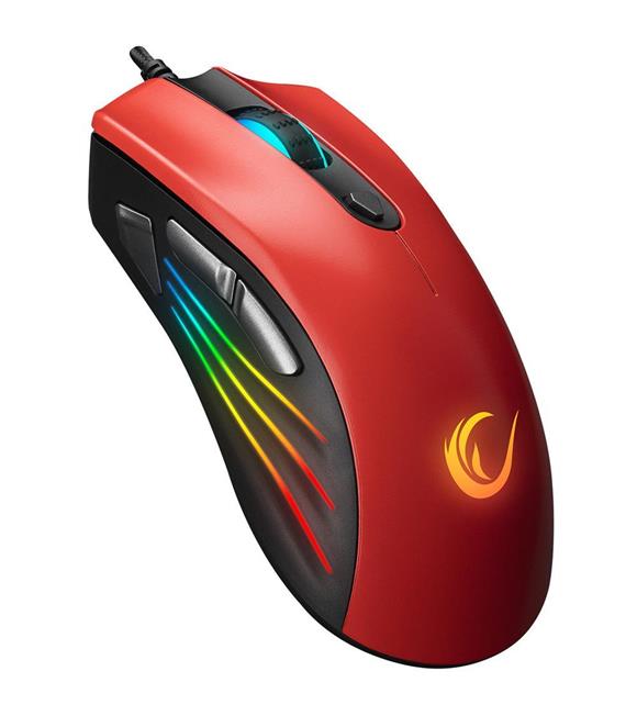 Rampage SMX-R33 LIMBO Makrolu Siyah-Kırmızı 6400dpi RGB Ledli Gaming Oyuncu Mouse
