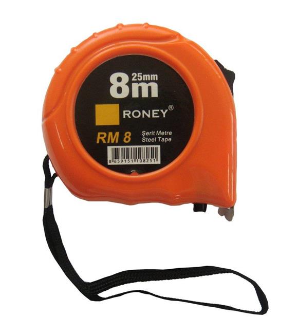 Roney Rm8 8mt 8x25mm Şerit Metre