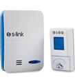 S-link ZL-141 3xaa Beslemeli 32Pol. Melodi Beyaz-Mavi Kablosuz Kapı Zili