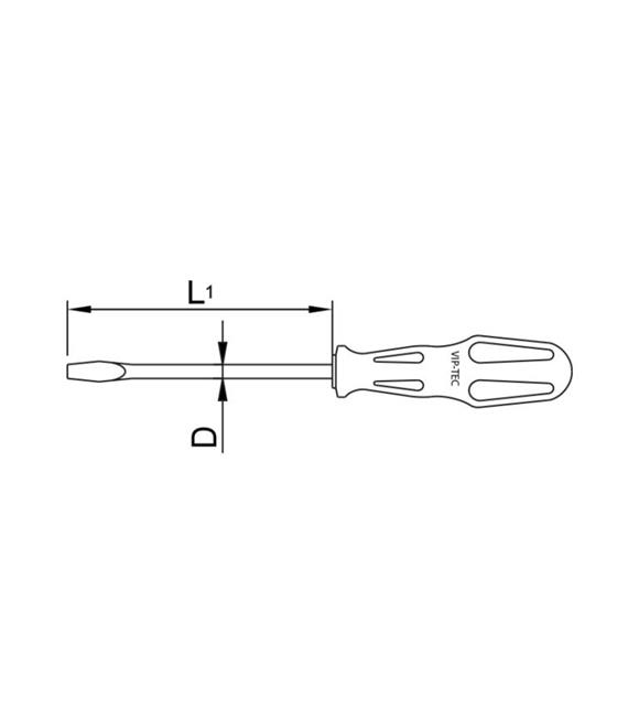 Vıp-tec Art Düz Tornavida 8,05X150MM 6100-74