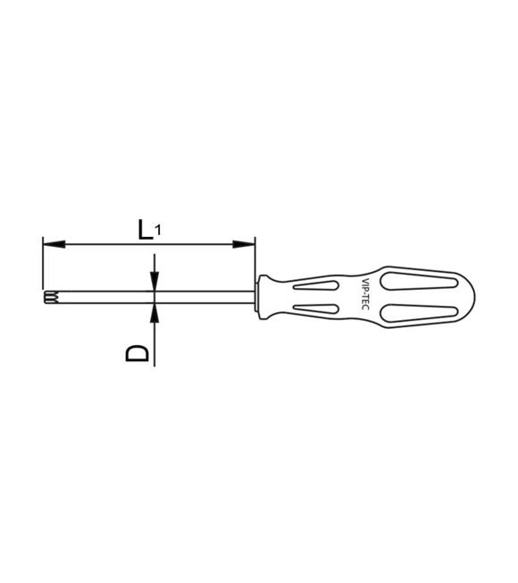 Vıp-tec Art Torx Tornavida T30X115MM 6,60 6400-T30_1