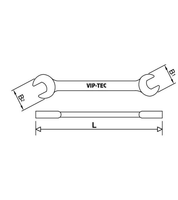 Vıp-tec Çatal İki Ağız Anahtar VT1101011_1