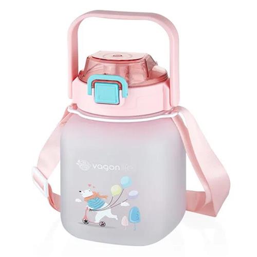 Vagon Life Vagonlife VGN2275-T 1100ml Pembe Pipetli Matara Okula Dönüş Kampanyası Mataralar