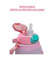 Vagonlife VGN2275-T 1100ml Pembe Pipetli Matara_1)
