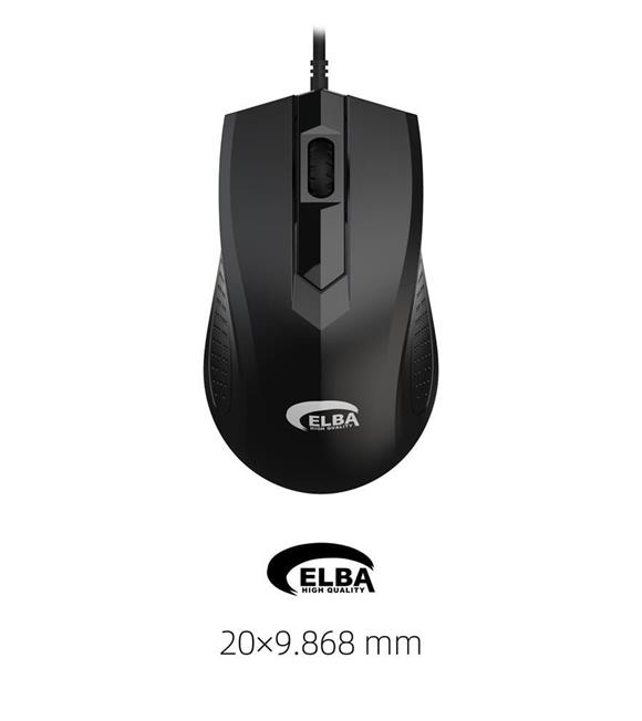 Elba M303 Usb Siyah 3D Optik Kablolu Mouse
