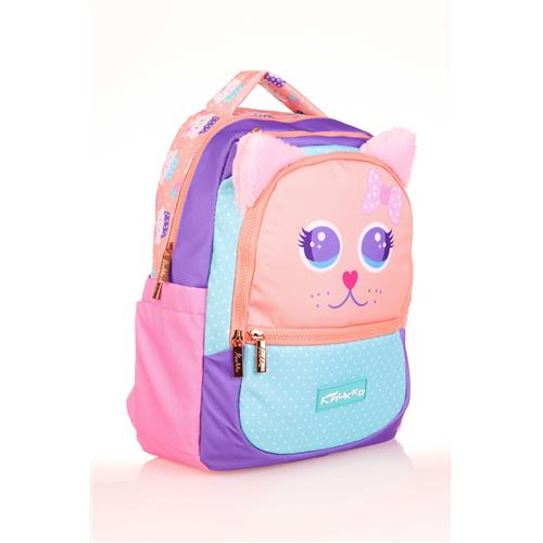 Kaukko Kids Sırt Çantası (cute Face Cat) Okula Dönüş Kampanyası Çantalar