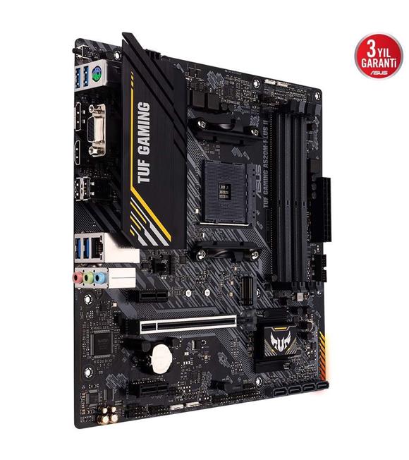 Asus Tuf Gaming A520M-Plus II 4800MHz(OC) DDR4 Soket AM4 M.2 HDMI DP VGA mATX Anakart