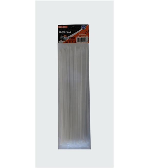 Knitex Ktx-073 3.6x250 mm 25li Adet Beyaz Plastik Kelepçe