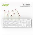 Acer OAK-920 Beyaz Kablosuz Sessiz Tuşlu 2.4Ghz Klavye Moue Set Beyaz (Mouse 1200Dpı) Caps Lock_1)