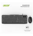 Acer OAK-930 Kablolu Sessiz Tuşlu Klavye Moue Set Siyah (Klavye 1,40Cm-Mouse 1.60Cm Kablo)