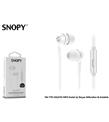 Snopy SN-778 Legato Beyaz Mp3 Kulak İçi Kulaklık Kategori Dışı