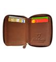 Rich Smith Mini Fermuarlı Cüzdan Hakiki Gerçek Deri 10607 Taba (Mat)_3)