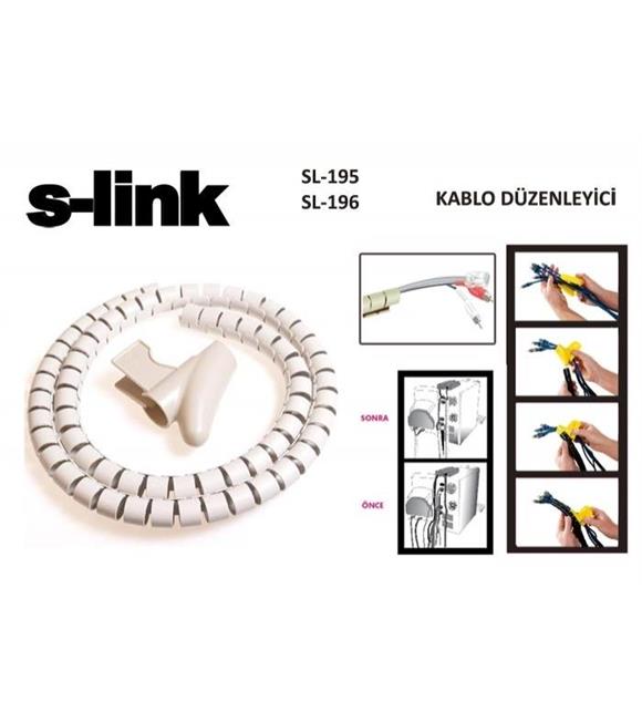 S-link SL-195 22mm 20mt Kablo Toplayıcı Kablo Bağları ve Toplayıcılar