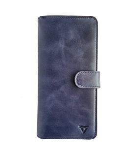 Rich Smith Gerçek Deri Portföy Patlı Cüzdan 1202 Lacivert Bulutlu