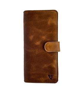 Rich Smith Gerçek Deri Portföy Patlı Cüzdan 1202 Bulutlu Kahve