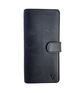 Rich Smith Gerçek Deri Portföy Patlı Cüzdan 1202 Bulutlu Siyah