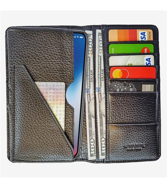 Rich Smith Portföy Iphone Kılıf Cüzdan 3014 Parlak Siyah (Arsel Siyah)