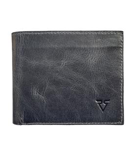 Rich Smith Classical Gerçek Deri Erkek Cüzdan 3913 Bulutlu Siyah