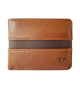 Rich Smith Gerçek Deri Şeritli Erkek Cüzdan 4008 Taba (Parlak) Arsel