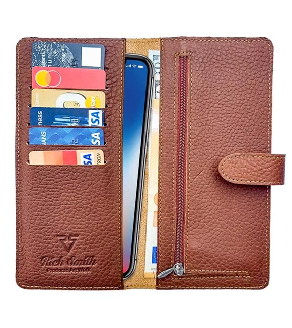 Rich Smith Unisex Portföy Kartlık Cüzdan 4230 Mat Taba