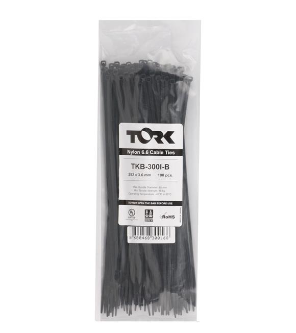 Tork TKB-300I-B 3.6-292 Siyah Kablo Bağı 100lü Paket