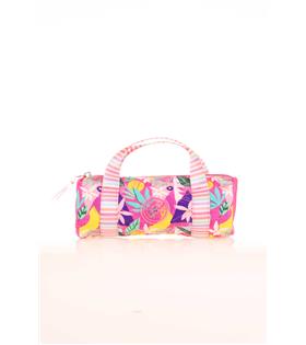 Kaukko Travel Double Strıpe Kalem Çantası (pınk)