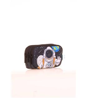 Kaukko Kıds Kalem Çantası 3 Bölmeli toys Astronaut