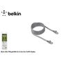 Belkin BLK-A3L791CP02M-H-S 2M Gri Cat5 Kablo