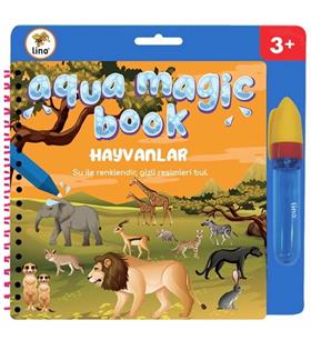 Lino Boyama Kitabı Aqua Magic Book Hayvanlar Sihirli TFL-1008