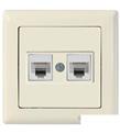 Mutlusan Rita Data Priz 2xRj45 (Cat6) (2220 141 0101B) Beyaz Blisterli