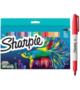 Sharpie Permanent Markör Fine 18 Li Balık