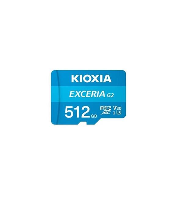Kioxia 512GB Exceriag2 Micro SDXC U1 V30 4K 100-50 MicroSD Kart