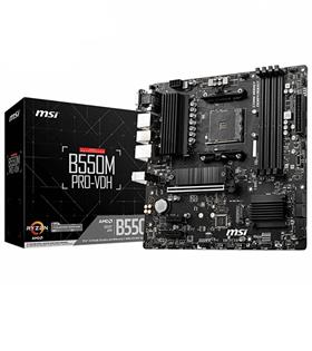 Msi B550M PRO-VDH AM4 DDR4 4400(OC) HDMI DP VGA M.2 USB3.2 MATX Anakart