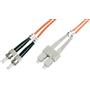 Beek ST-SC Fiber Optik Patch Kablo, Multimode OM 2 50-125 Duplex, 3.0mm, LSZH, 1 metre
